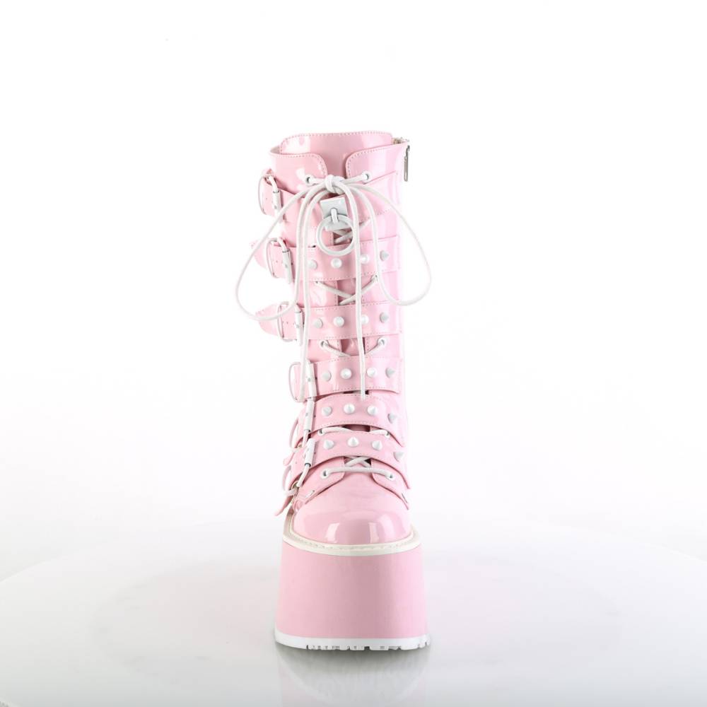 DemoniaCult - DAMNED-225 Bottes de plate-forme - Rose
